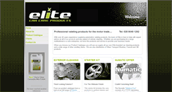 Desktop Screenshot of elitecarcareproducts.co.uk